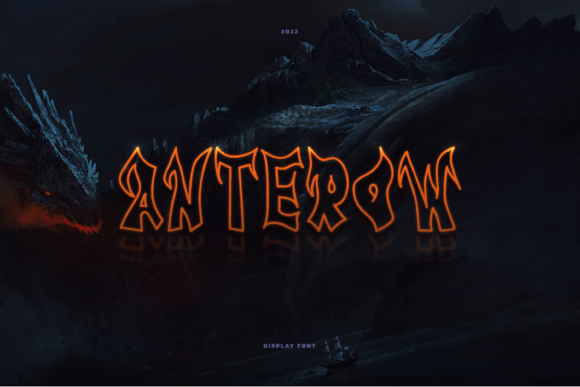 Anterow: A Unique Display Font for Creative Expression