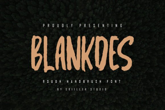 Blankdes: A Textured Brush Font for Dynamic Visual Expression