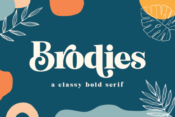 Brodies: A Friendly, Modern Display Font for Creative Projects