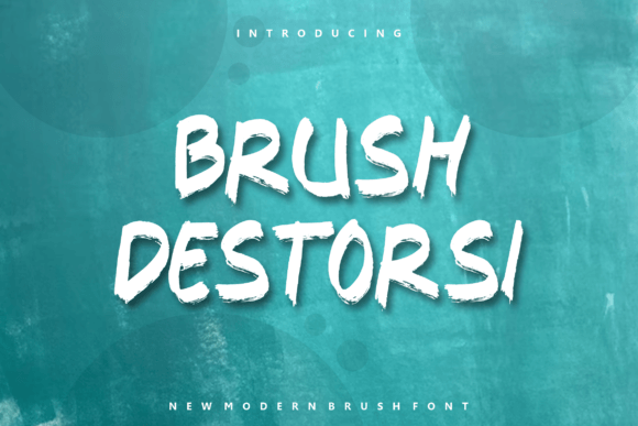 Brush Destorsi: A Bold and Authentic Display Font for Modern Branding
