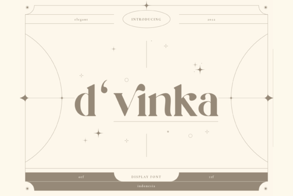 D Vinka: A Modern and Cool Display Font for Every Project