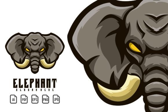 Elephant Mascot Logo: A Versatile Design Asset