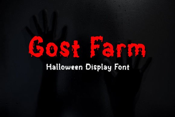 Gost Farm: The Perfect Horror Halloween Display Font for Creative Projects
