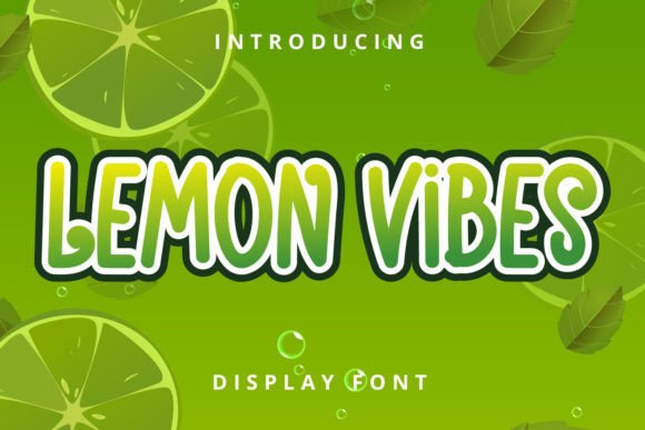 Lemon Vibes: A Modern Display Font for Stylish Design