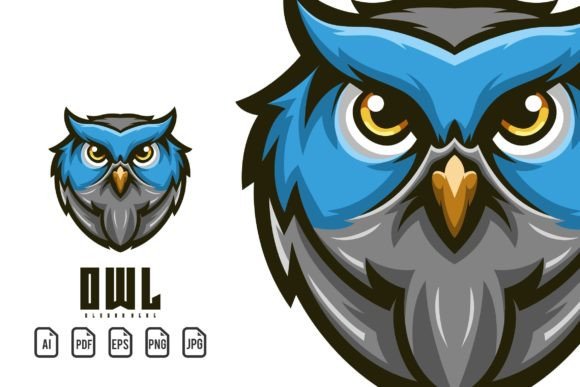 Owl Mascot Logo: A Versatile Design Solution for Multiple Applications