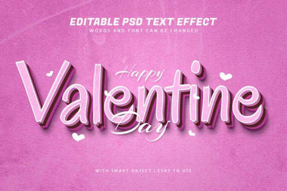 Valentine Retro 3D 90s Style Text Effect: A Nostalgic and Versatile Design Solution