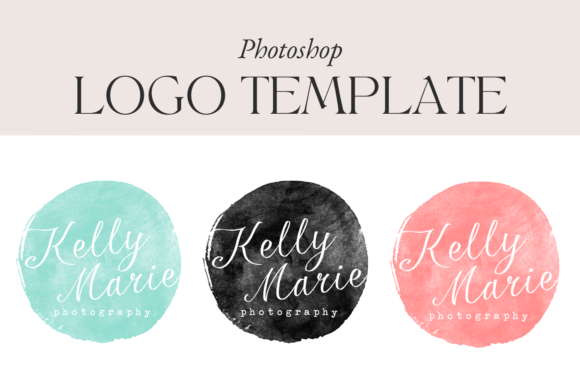 Watercolor Circle Logo Template PSD: A Creative Tool for Modern Designers