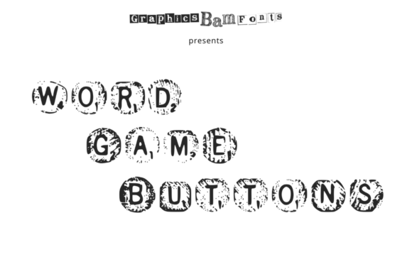 Word Game Buttons: Vintage Charms for Creative Projects